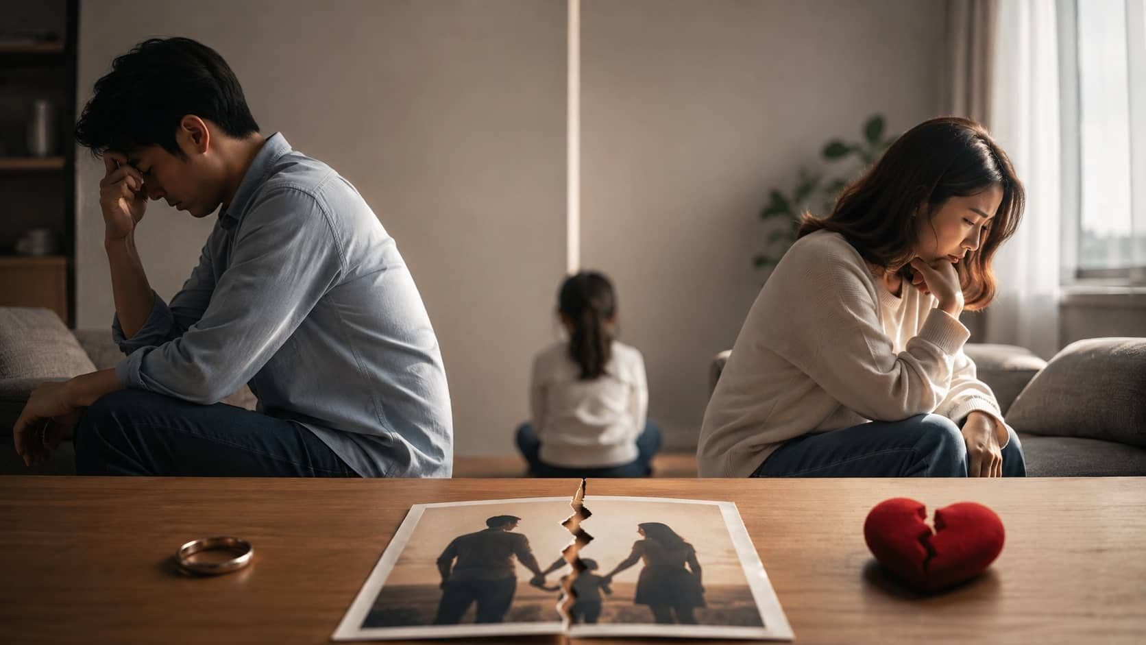Divorce and family relationships, reflecting on love, understanding, morality, and overcoming egoism